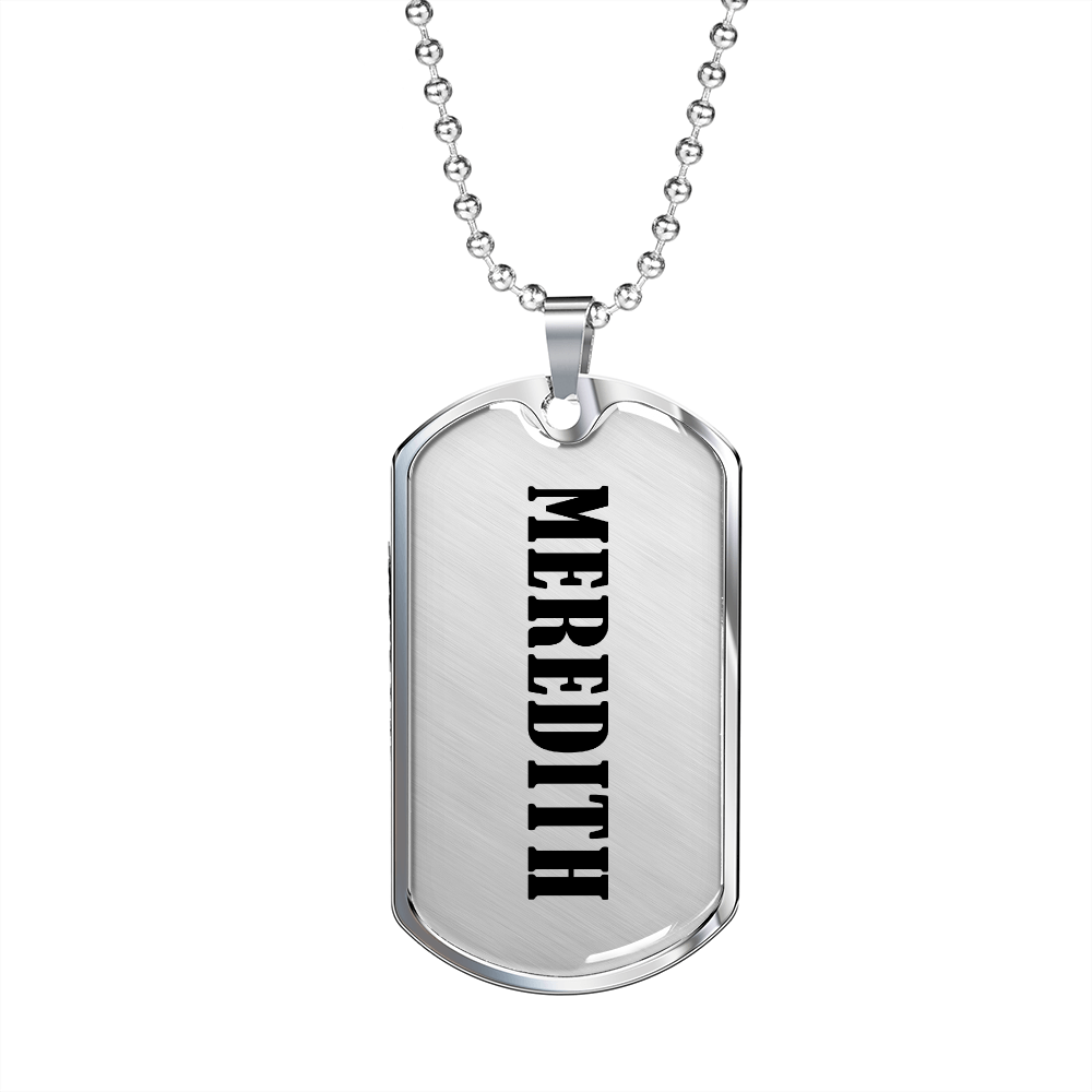 Meredith v01 - Luxury Dog Tag Necklace