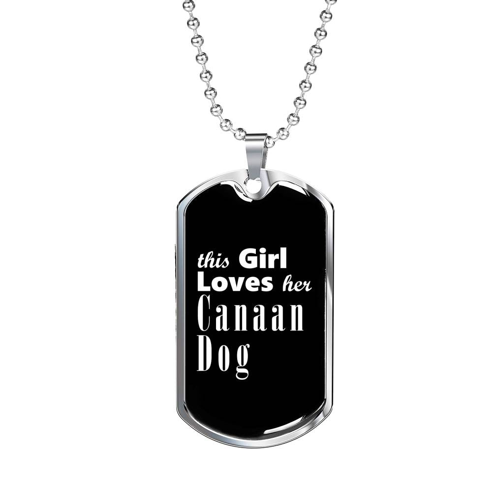 Canaan Dog v2 - Luxury Dog Tag Necklace
