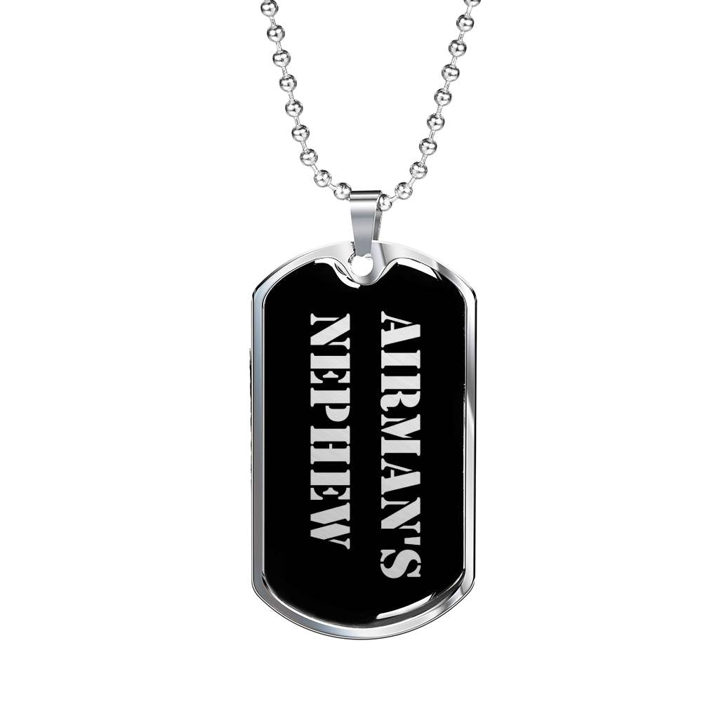 Airman's Nephew v2 - Luxury Dog Tag Necklace