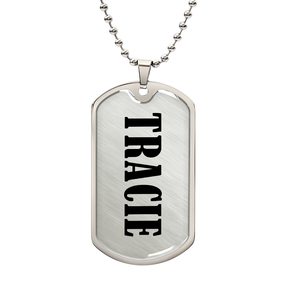 Tracie v01 - Luxury Dog Tag Necklace