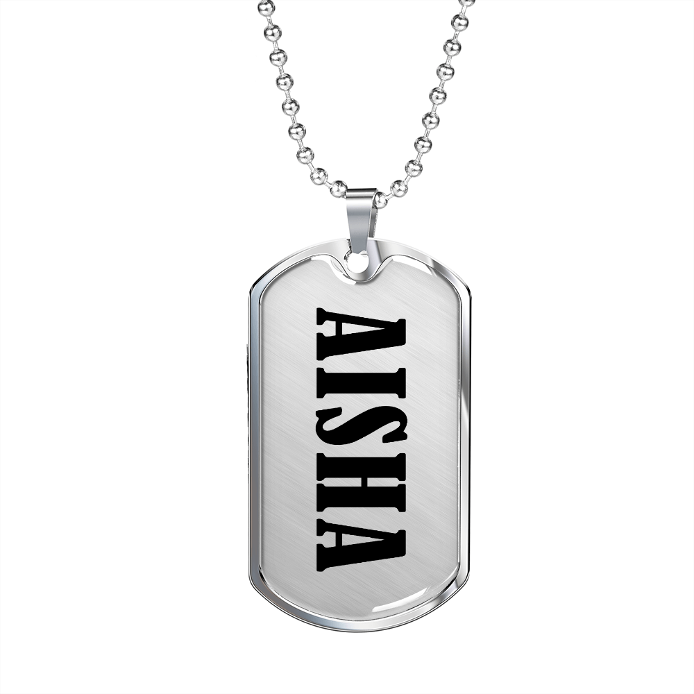 Aisha v01 - Luxury Dog Tag Necklace