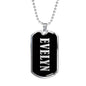 Evelyn v01s - Luxury Dog Tag Necklace