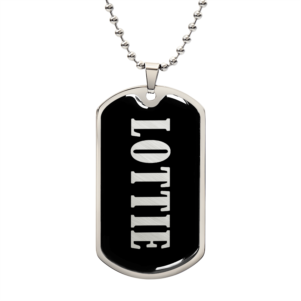 Lottie v02 - Luxury Dog Tag Necklace