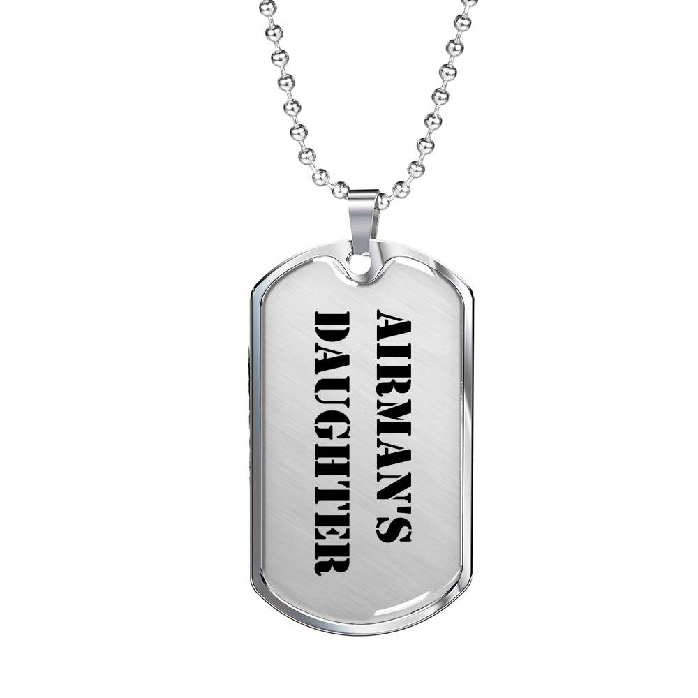 Airman's Daughter - Luxury Dog Tag Necklace