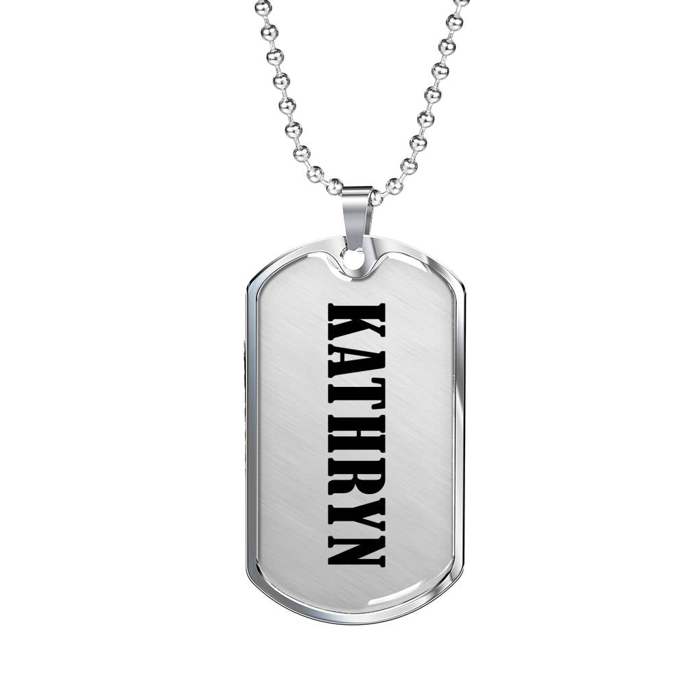 Kathryn v01 - Luxury Dog Tag Necklace