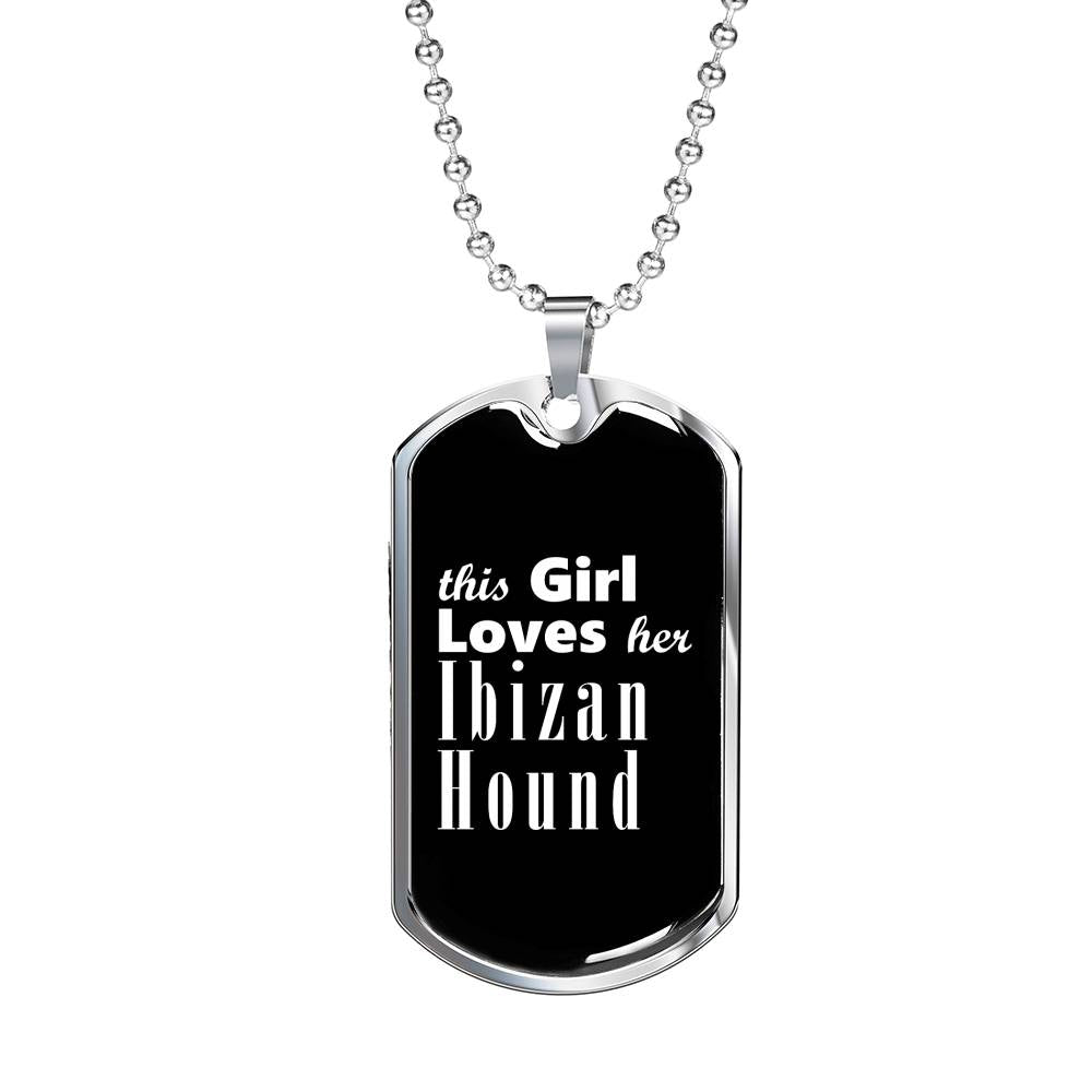 Ibizan Hound v2 - Luxury Dog Tag Necklace
