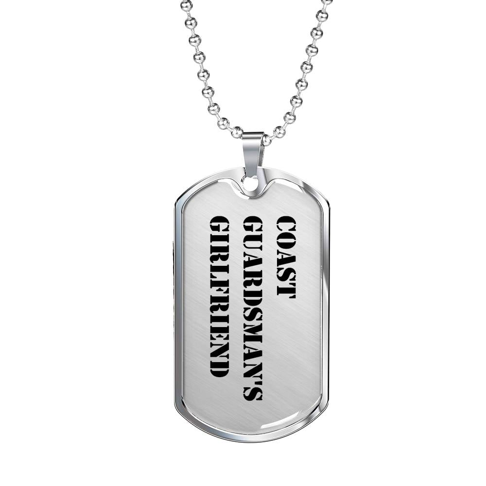 Coast Guardsman's Girlfriend - Luxury Dog Tag Necklace