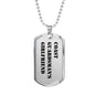 Coast Guardsman's Girlfriend - Luxury Dog Tag Necklace