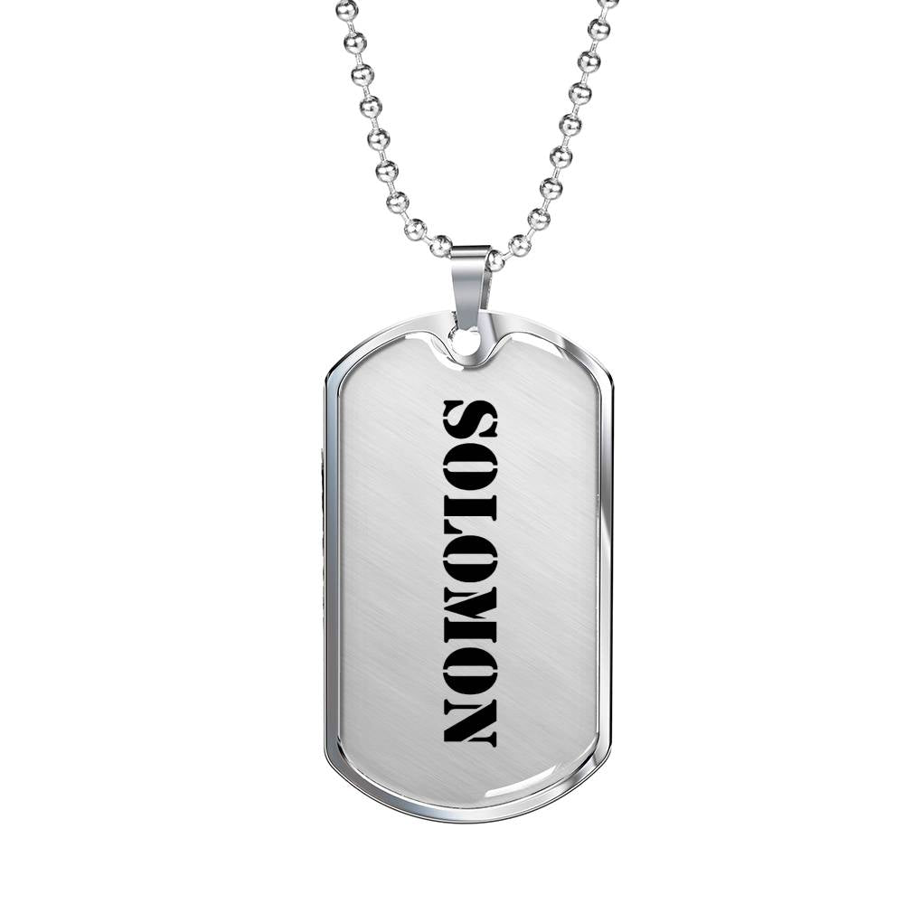 Solomon - Luxury Dog Tag Necklace