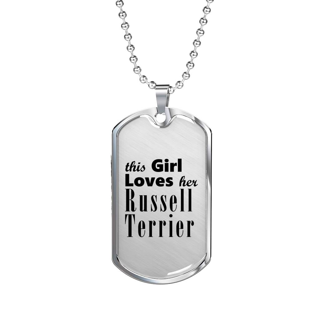 Russell Terrier - Luxury Dog Tag Necklace