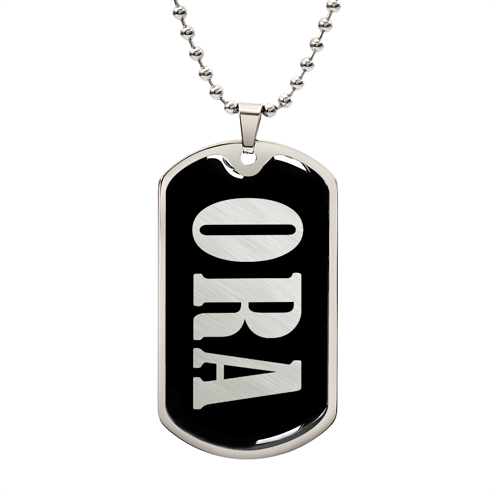 Ora v02 - Luxury Dog Tag Necklace