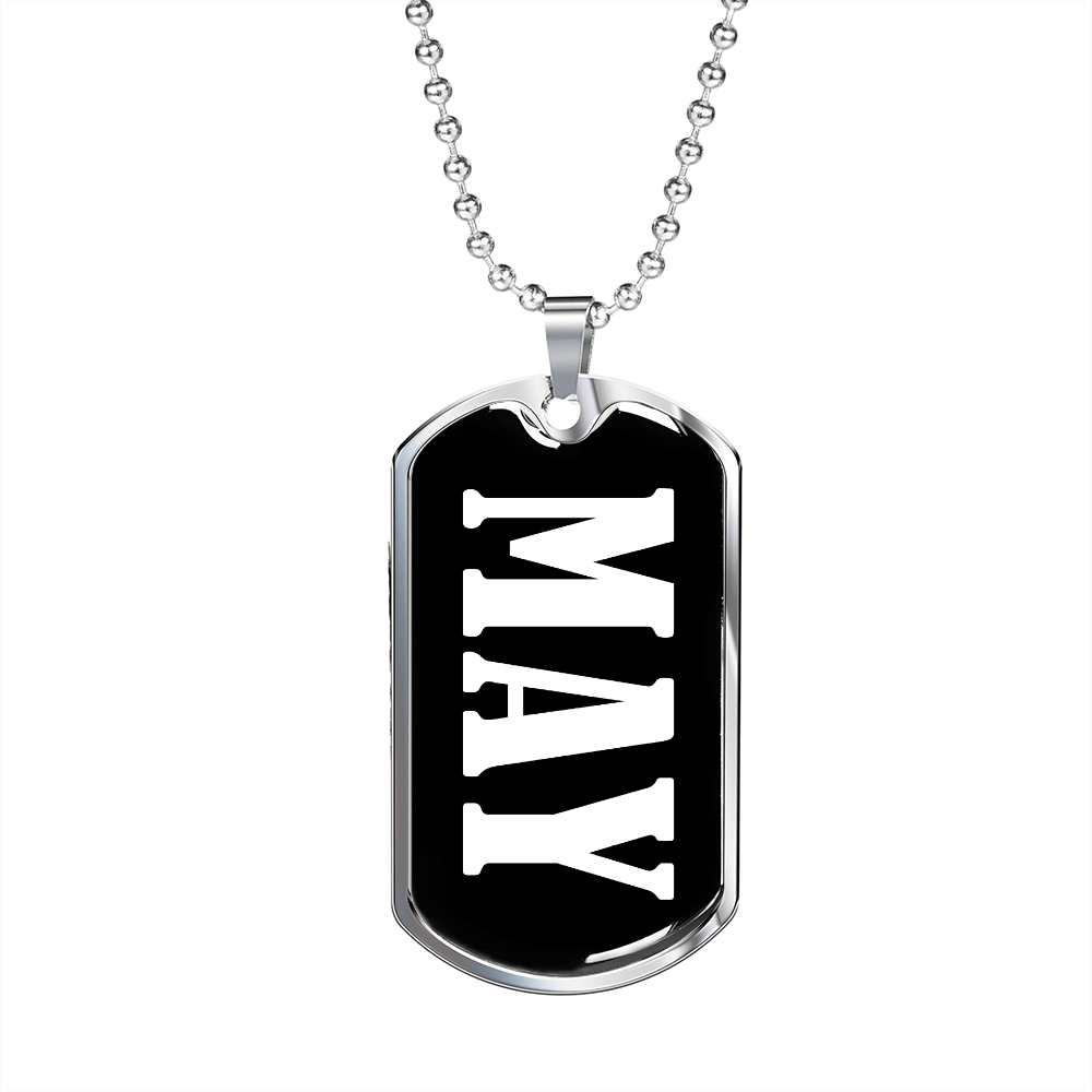 May v03 - Luxury Dog Tag Necklace
