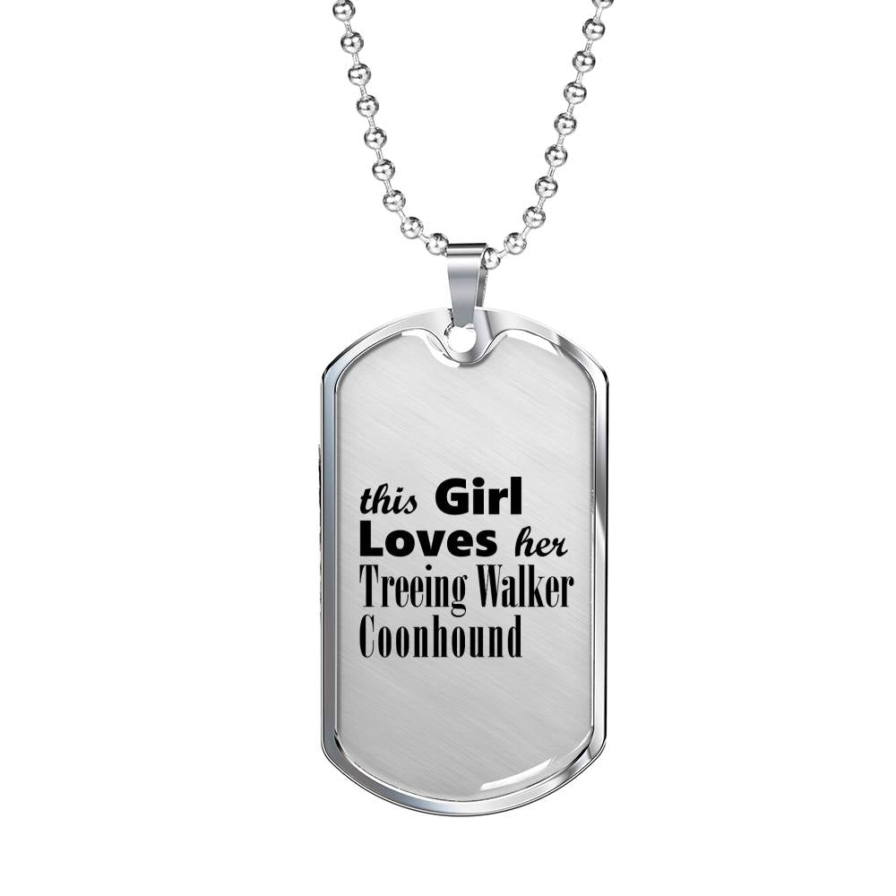 Treeing Walker Coonhound - Luxury Dog Tag Necklace
