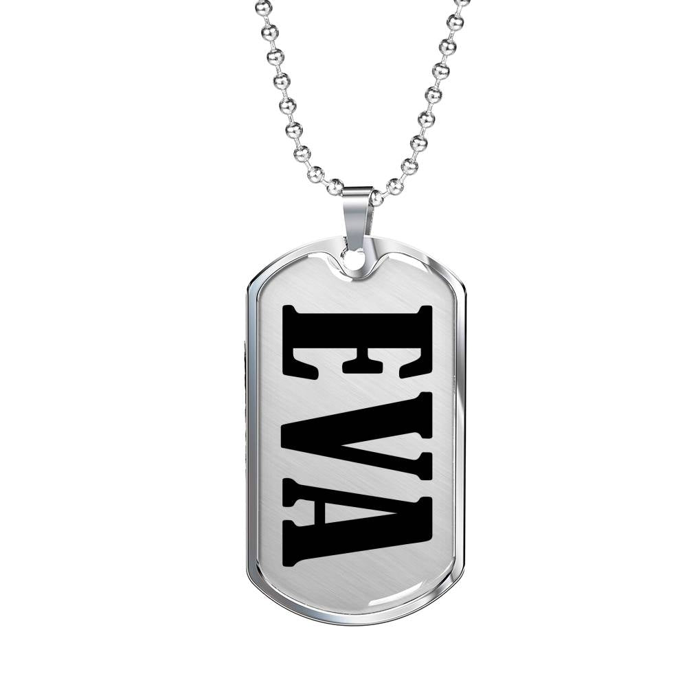 Eva v01 - Luxury Dog Tag Necklace