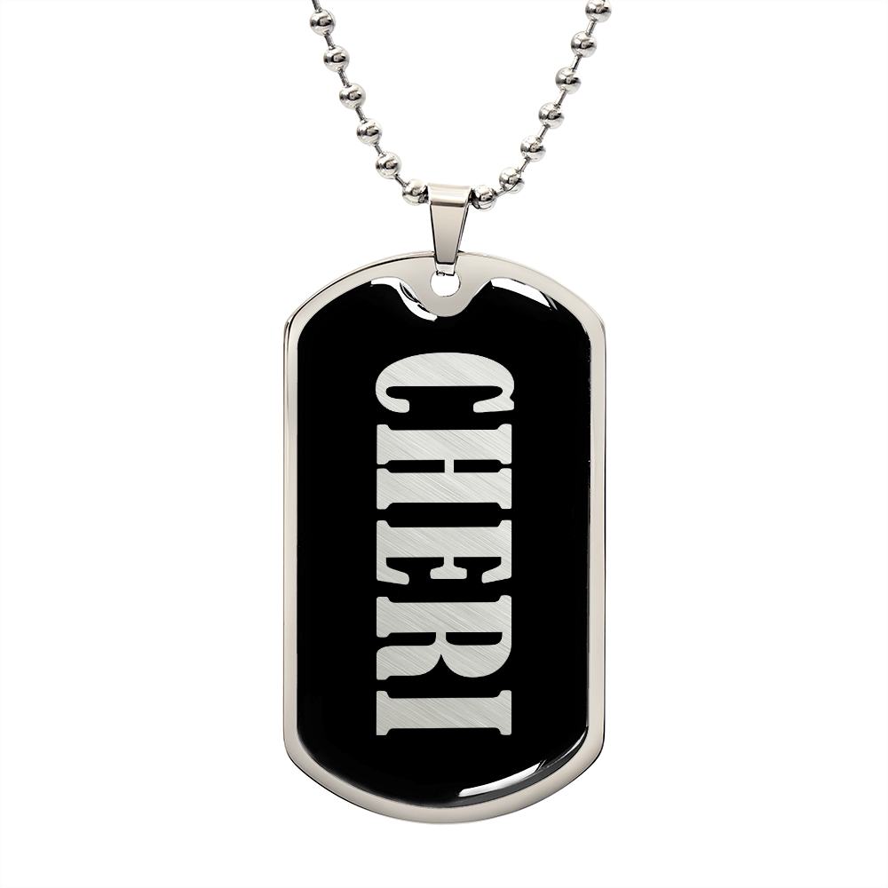 Cheri v02 - Luxury Dog Tag Necklace