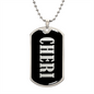 Cheri v02 - Luxury Dog Tag Necklace