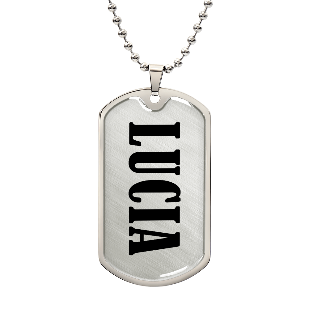 Lucia v01 - Luxury Dog Tag Necklace