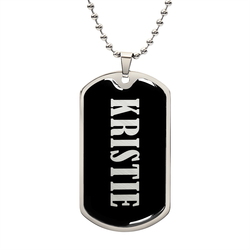 Kristie v02 - Luxury Dog Tag Necklace