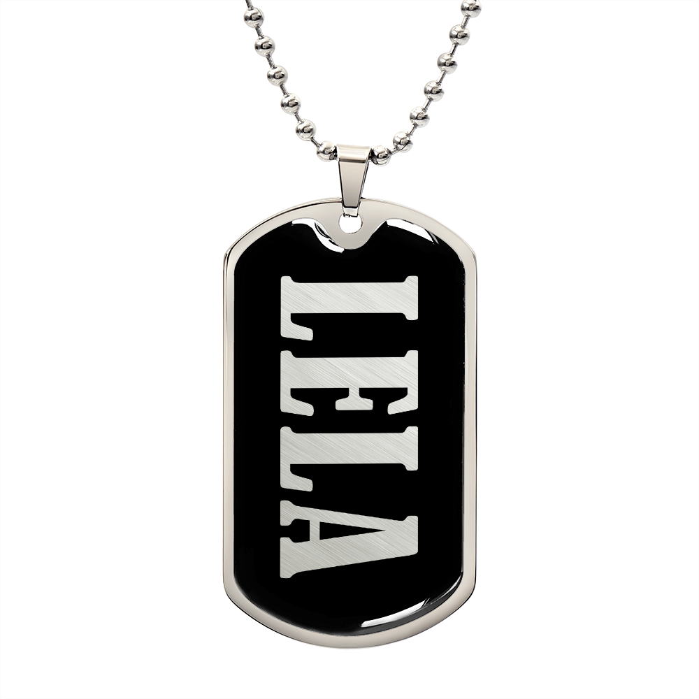 Lela v02 - Luxury Dog Tag Necklace