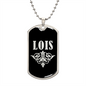 Lois v02a - Luxury Dog Tag Necklace