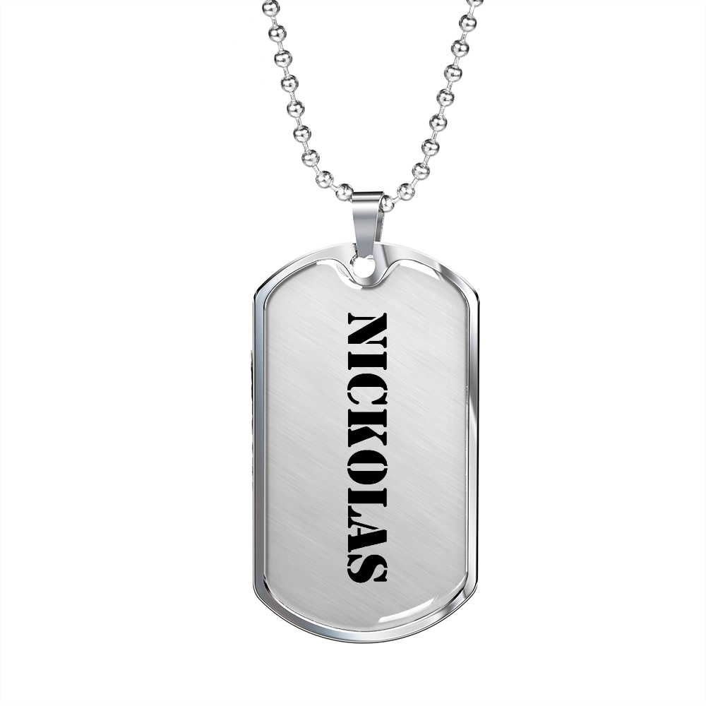 Nickolas - Luxury Dog Tag Necklace
