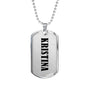 Kristina v01 - Luxury Dog Tag Necklace