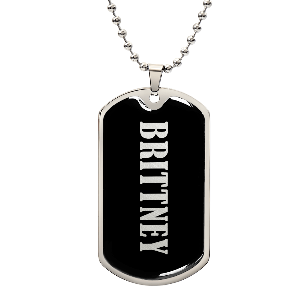 Brittney v02 - Luxury Dog Tag Necklace