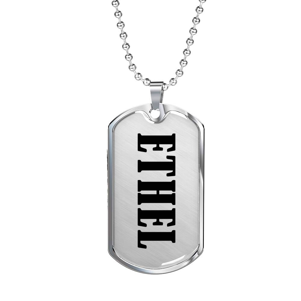 Ethel v01 - Luxury Dog Tag Necklace