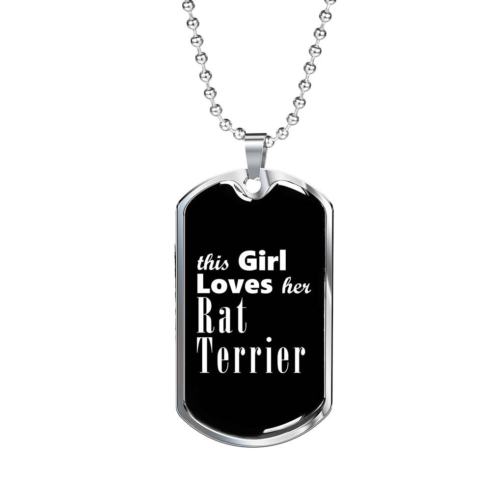 Rat Terrier v2 - Luxury Dog Tag Necklace