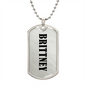Brittney v01 - Luxury Dog Tag Necklace