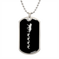 Mama Wolf With 4 Pups v2 - Luxury Dog Tag Necklace