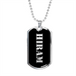 Hiram v2 - Luxury Dog Tag Necklace