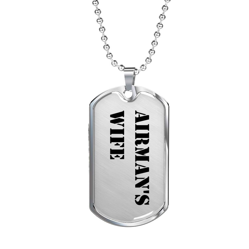 Airman's Wife - Luxury Dog Tag Necklace
