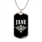 Jane v02a - Luxury Dog Tag Necklace