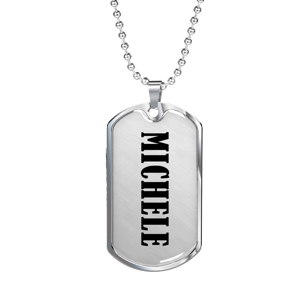 Michele v01 - Luxury Dog Tag Necklace