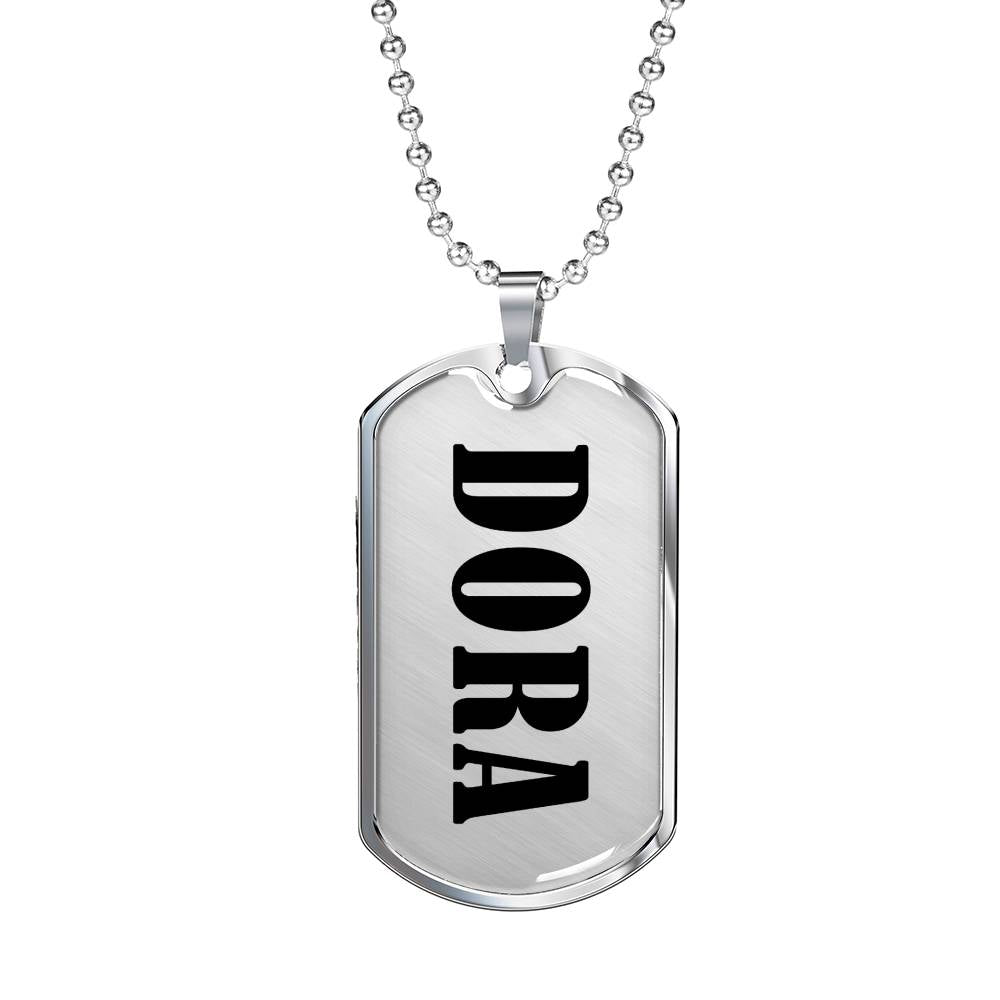 Dora v01 - Luxury Dog Tag Necklace