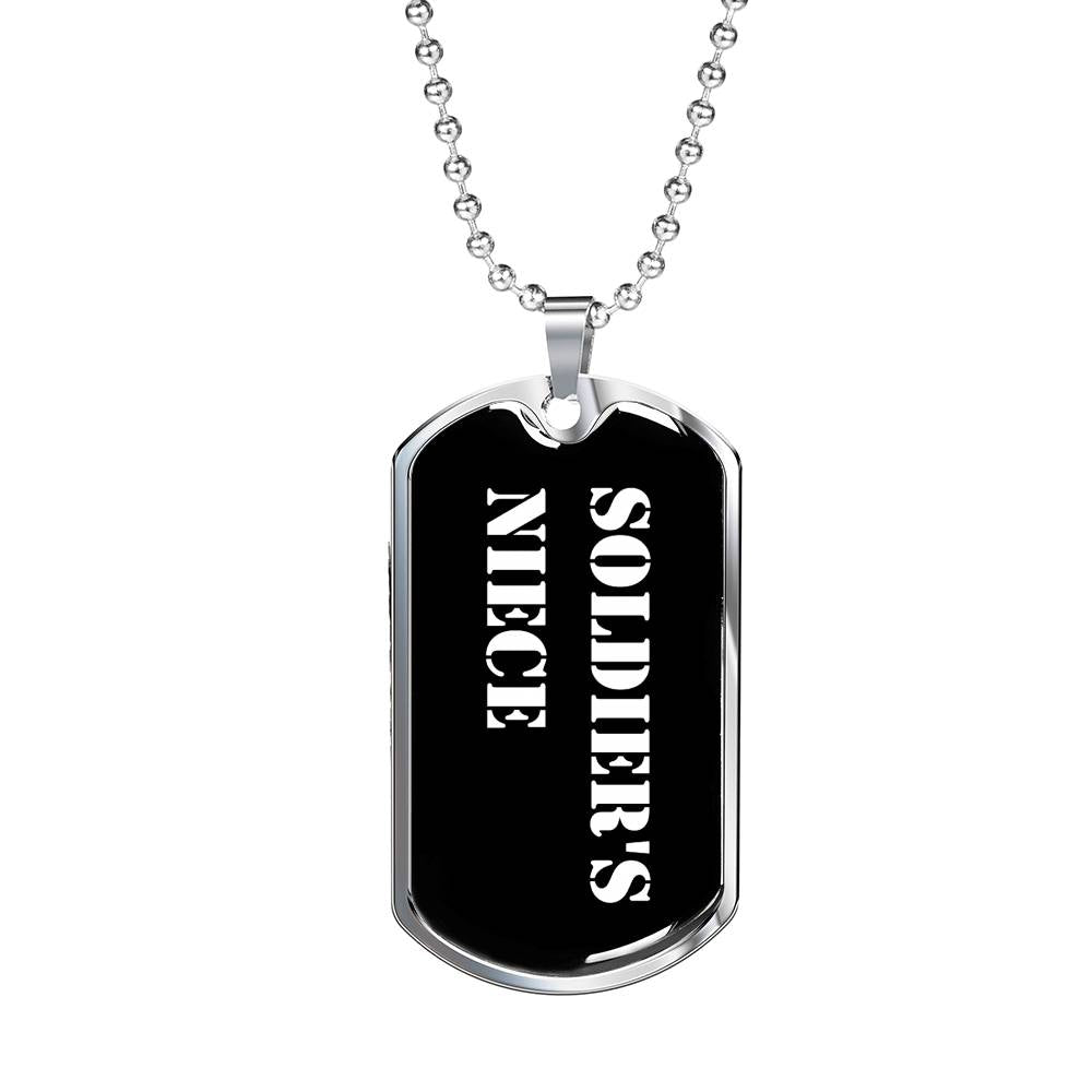 Soldier's Niece v3 - Luxury Dog Tag Necklace