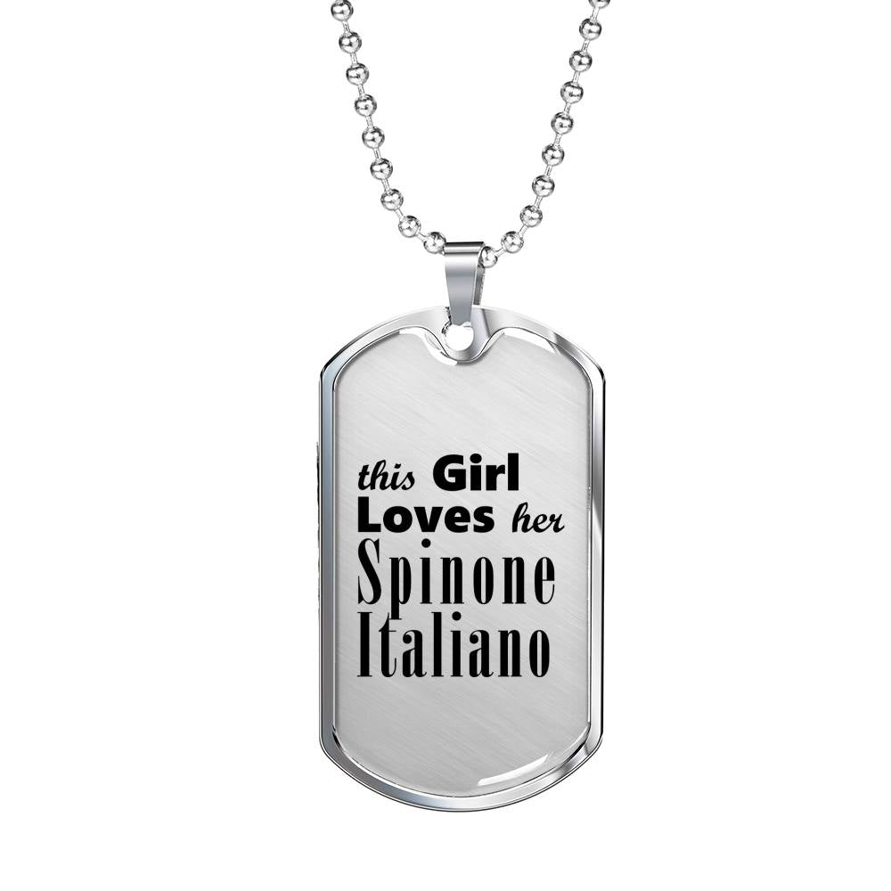 Spinone Italiano - Luxury Dog Tag Necklace