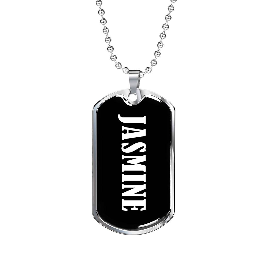 Jasmine v02 - Luxury Dog Tag Necklace