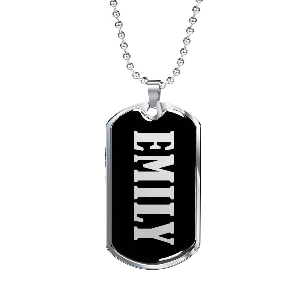 Emily v01s - Luxury Dog Tag Necklace