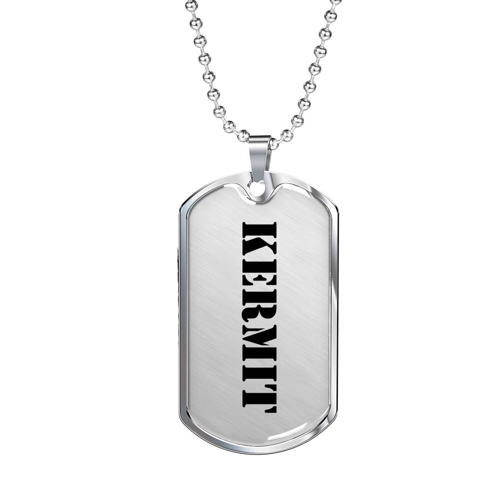 Kermit - Luxury Dog Tag Necklace