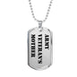 Army Veteran's Mother - Luxury Dog Tag Necklace