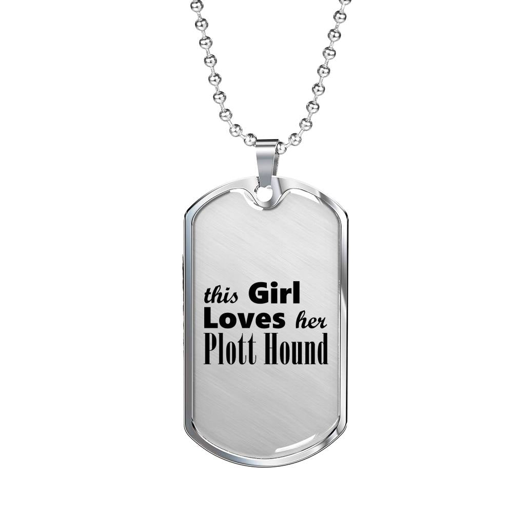 Plott Hound - Luxury Dog Tag Necklace