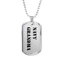 Navy Grandma - Luxury Dog Tag Necklace