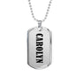 Carolyn v01 - Luxury Dog Tag Necklace