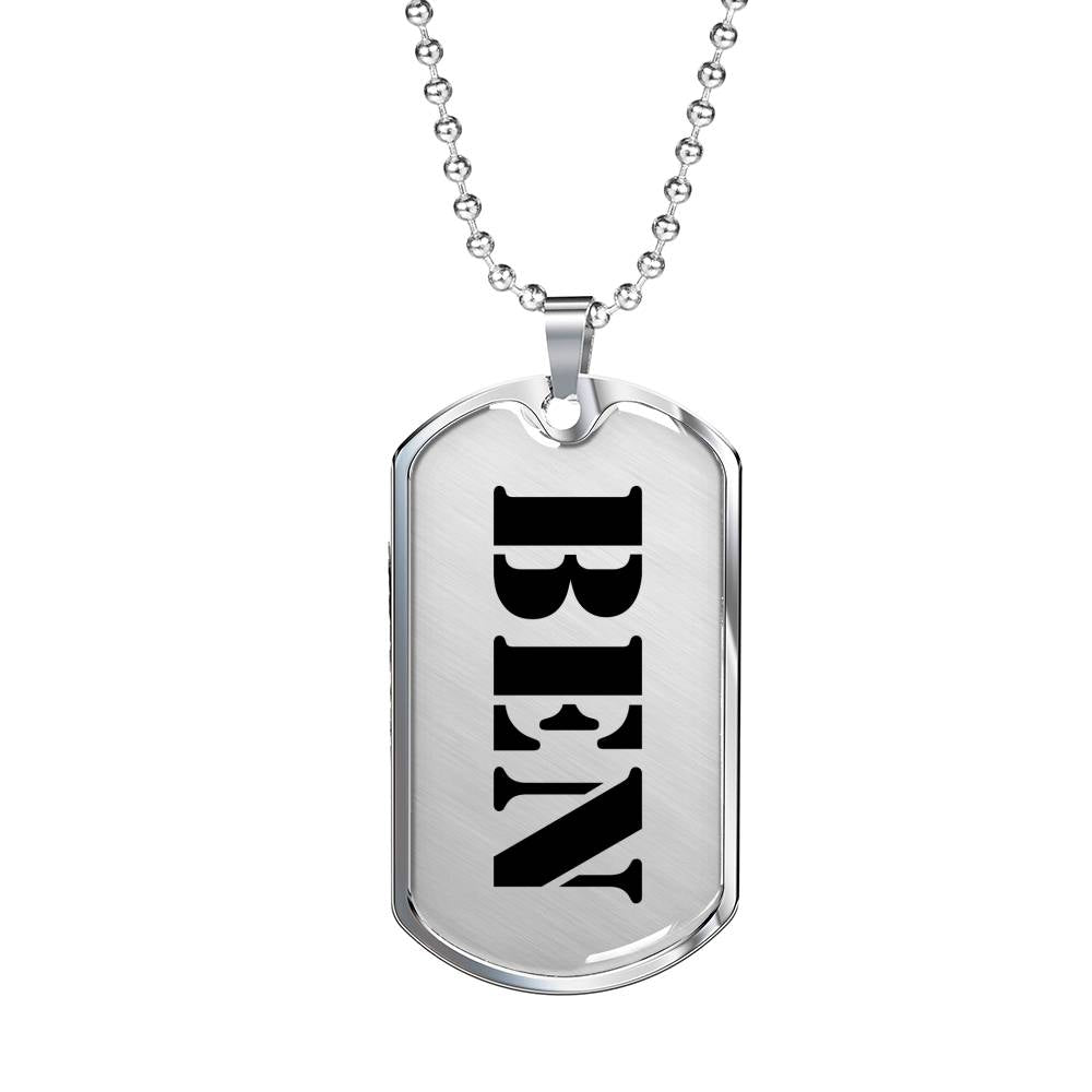 Ben - Luxury Dog Tag Necklace