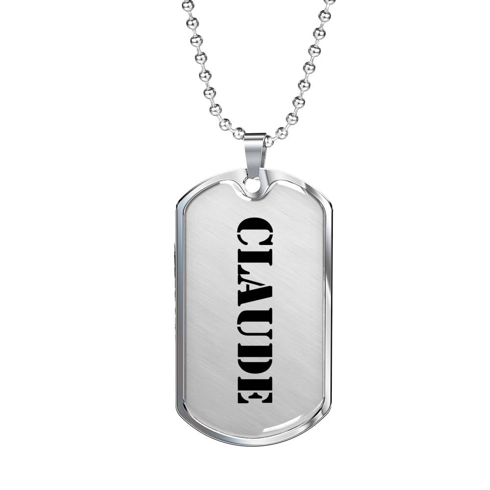 Claude - Luxury Dog Tag Necklace