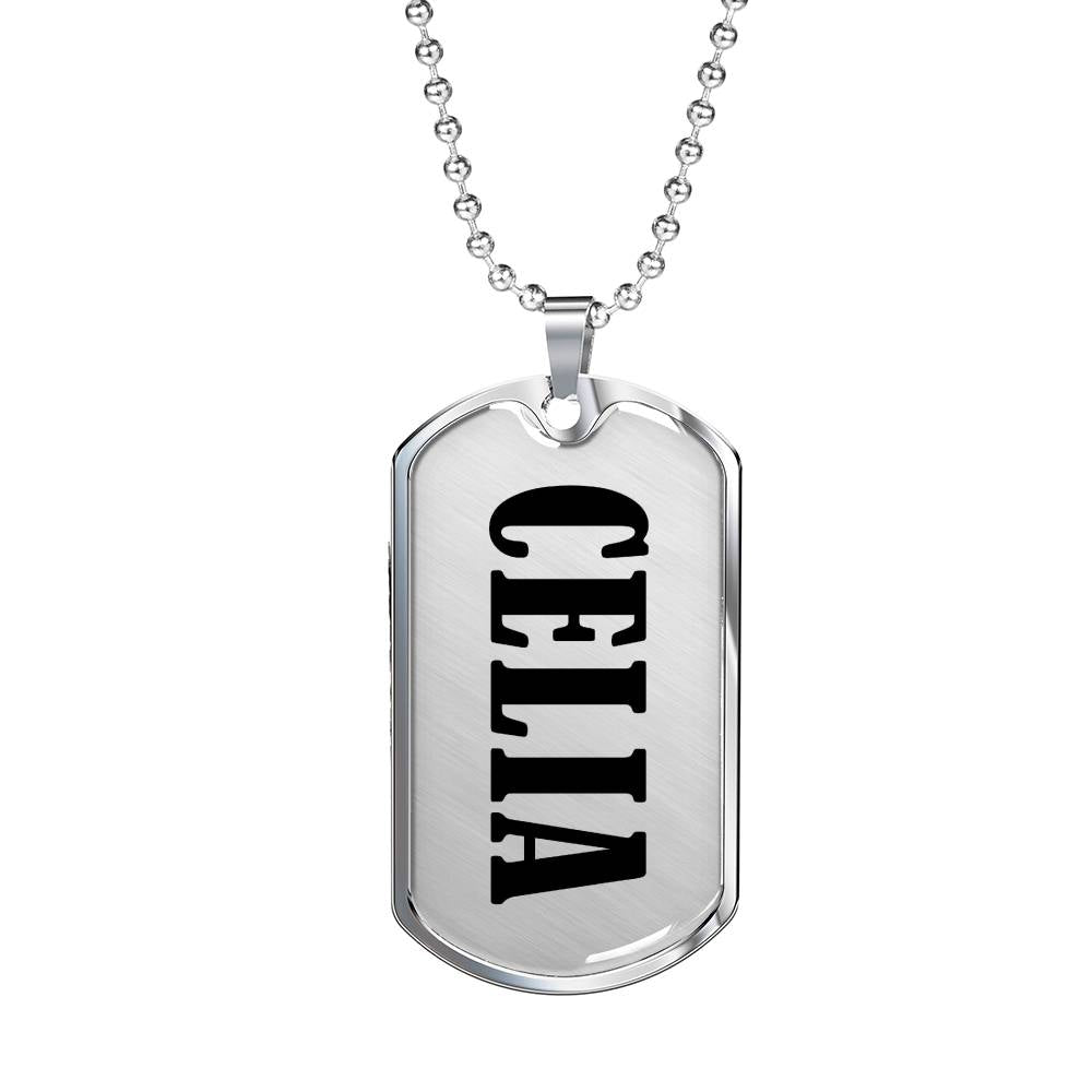Celia v01 - Luxury Dog Tag Necklace
