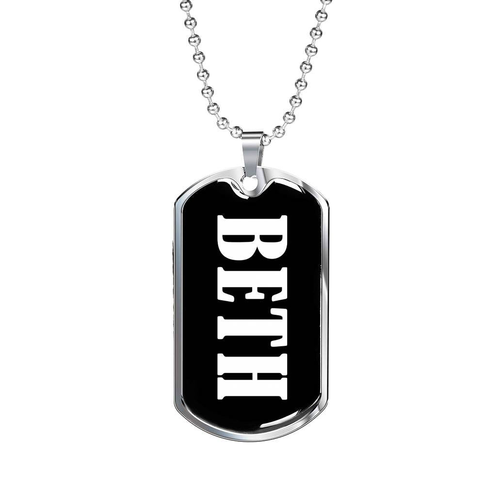 Beth v02 - Luxury Dog Tag Necklace
