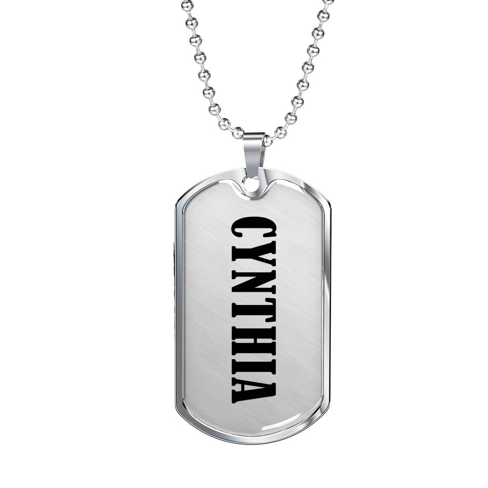 Cynthia v01 - Luxury Dog Tag Necklace